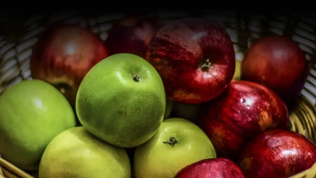 manzanas, verde y rojo, alimentos, Pixabay