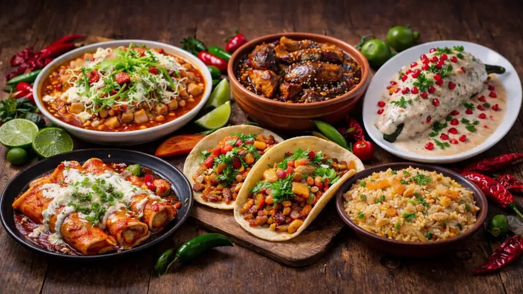 Delicias mexicanas en un solo plato, openIA