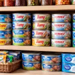 Latas de Atún ,Imagen generada por IA (ChatGPT).