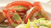 Ensalada de tomate con vinagreta de perejil 