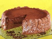 Charlotte de chocolate y queso