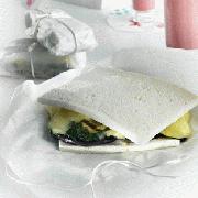 Sandwich de calabacín y berenjenas