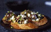 Tostadas con ensalada de berenjena 