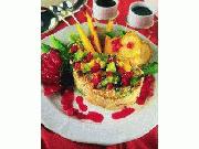 Mousseline de frutas tropicales