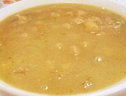 Sopa de garbanzos, calabaza y anís estrellado