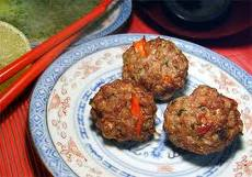 Albondigas fritas de camaron 