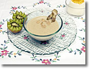crema de alcachofas perfumadas con setas
