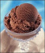 Helado de chocolate simple