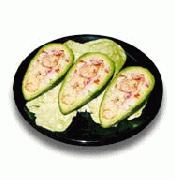 Palta rellena con Camarones